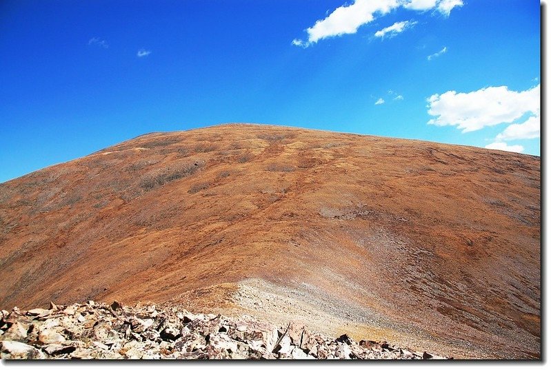 Silverheels&apos; summit from Point 12,984 ft.