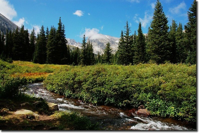 Indian Peaks from Long Lake 1