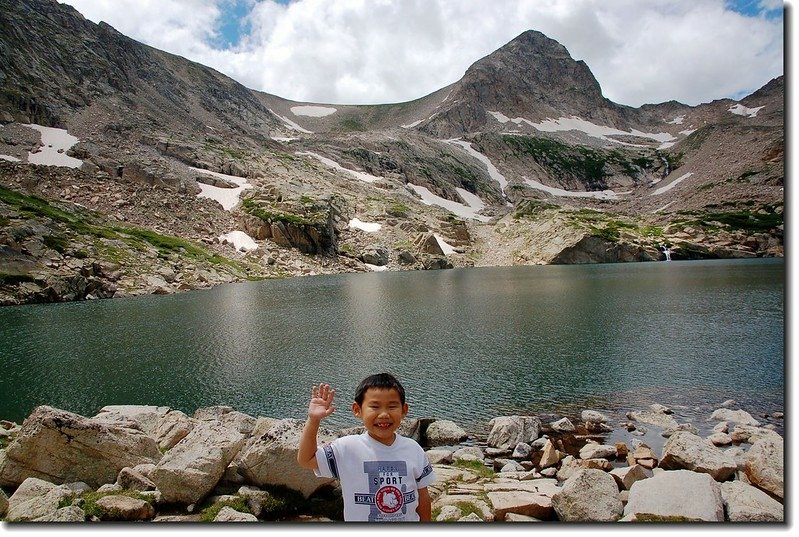 Blue Lake (backgrand is Mount Toll) 1