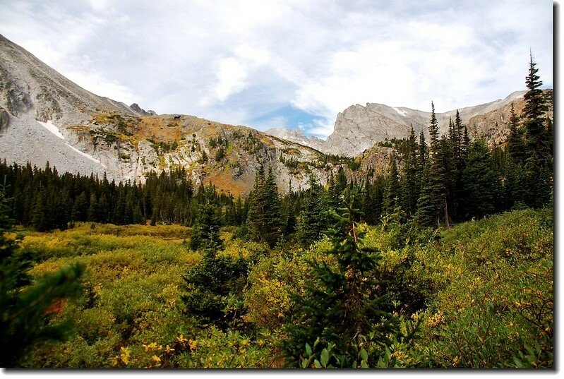 Overlooking Indian Peaks from Pawnee Pass Trail