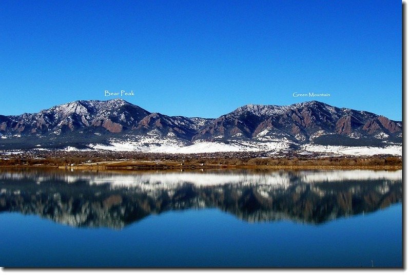 Overlooking Boulder Group from Baseline lake