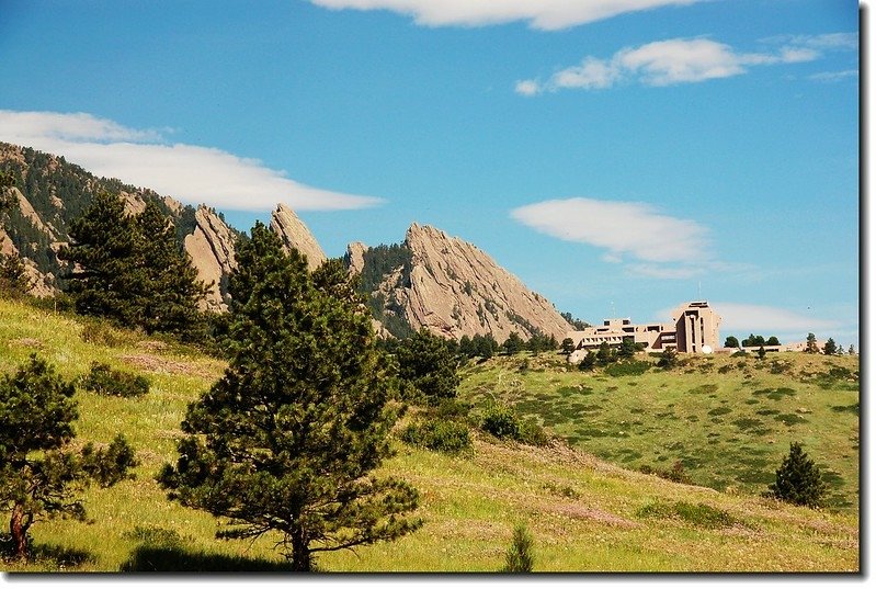 Overlooking NCAR from trailhead 2