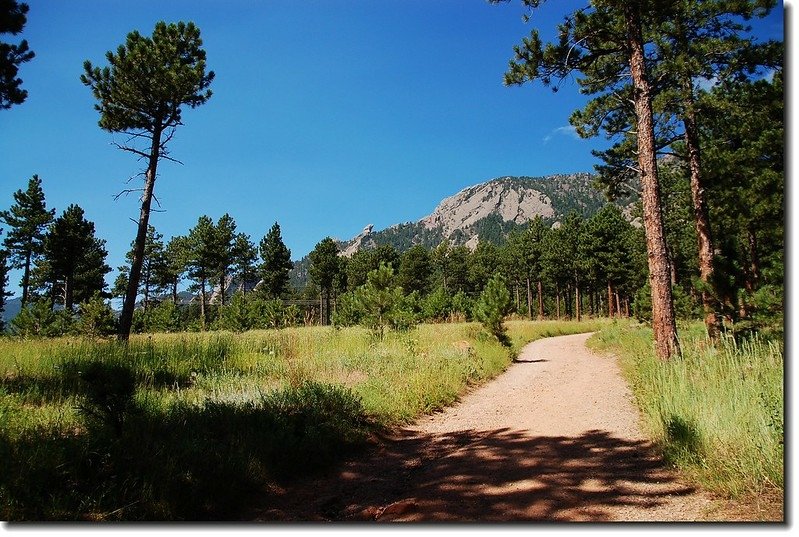 The view of Devils Thumb from  Fern Canyon trail 1