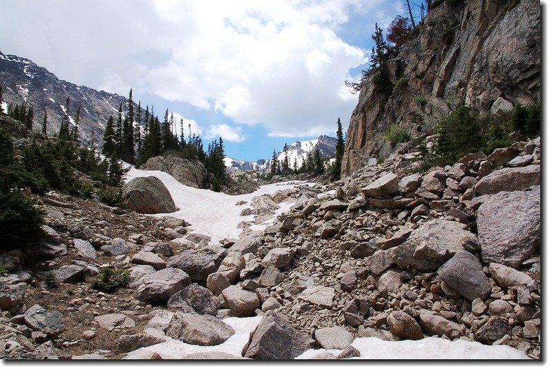 Crossing a talus field