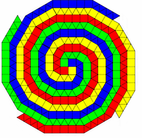 Aperiodic Cell of infinite siz