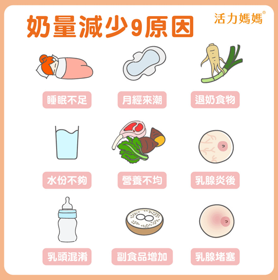 母奶量減少9原因