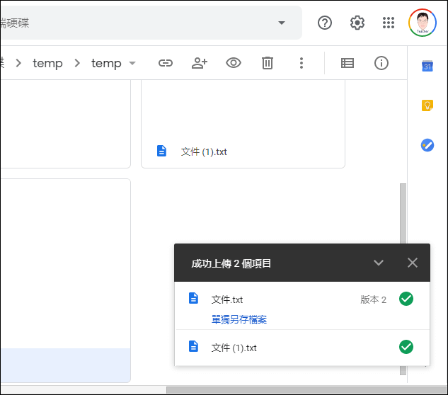 Google-檔案的版本管理