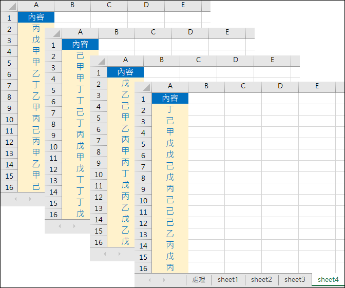 Excel-跨工作表計算項目個數(SUMPRODUCT,COUNTIF)