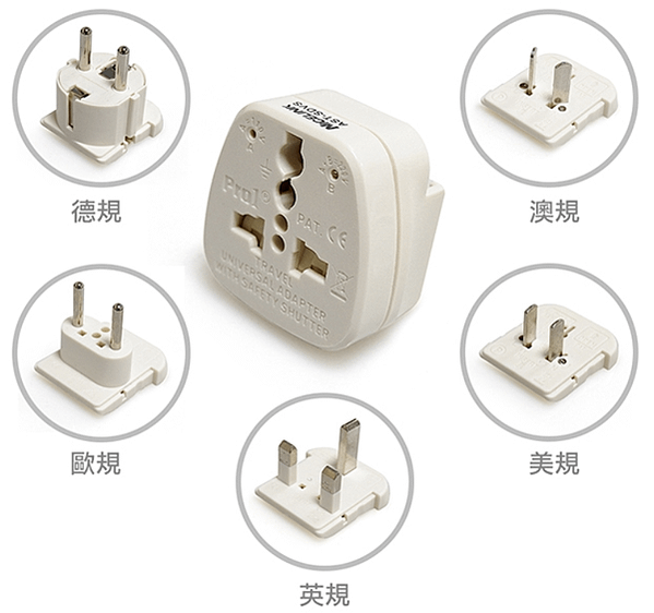 【如何挑選旅行轉接插頭?各國插座規格電壓懶人包】直覺化操作的