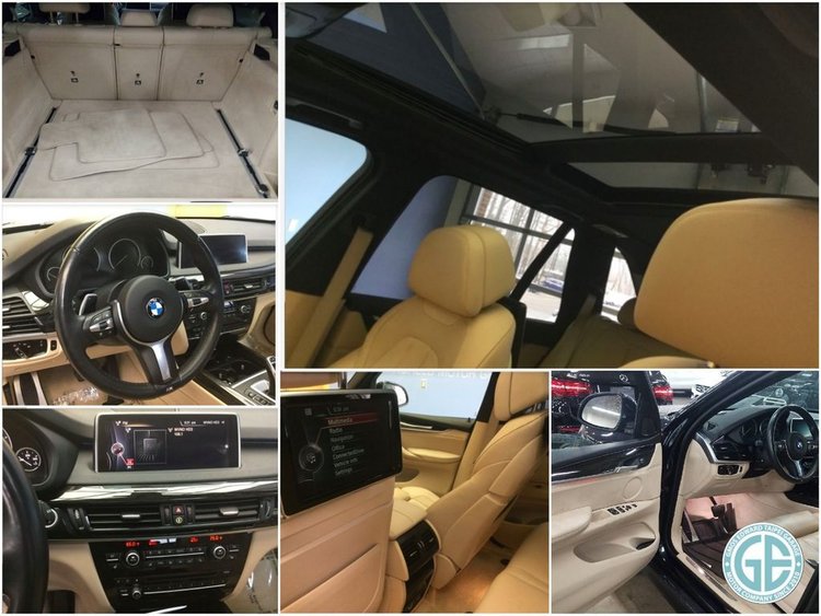 上圖是莊大哥美國代辦的BMW X5 35ix f15外匯車的內裝格局，不難發現用料材質與精緻度上，都越來越有接近豪華房車的氛圍～  變速系統新增ECO PRO節能模式，當切換至ECO PRO節能模式時，變速系統會一方面控制引擎轉速、油門踏板的靈敏度也會隨之改變  確保加速的穩定性，以達到節省油耗的最佳行駛狀態，另一方面則會將車內耗電的配備包括空調系統、座椅和車外後視鏡加熱裝置等採取適當的耗電量控制  根據BMW原廠實驗室的測試結果，ECO PRO節能模式最多可以較傳統變速系統節省超過20%的燃油消耗。