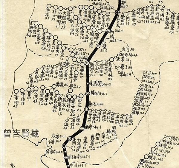 臺灣日治時期火車站新舊地名對照表/臺灣鐵道各停車場新舊地名對