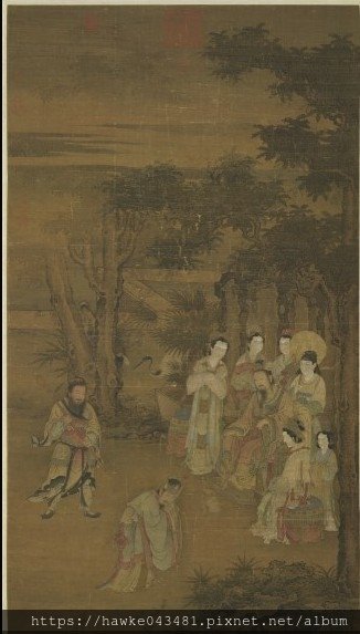 宋人卻坐圖