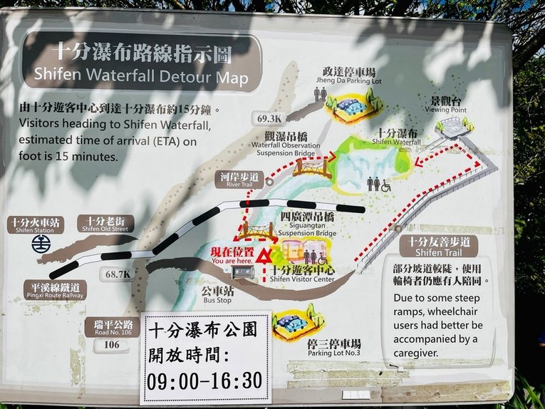 新北平溪景點「十分瀑布」~全台最大簾幕式瀑布