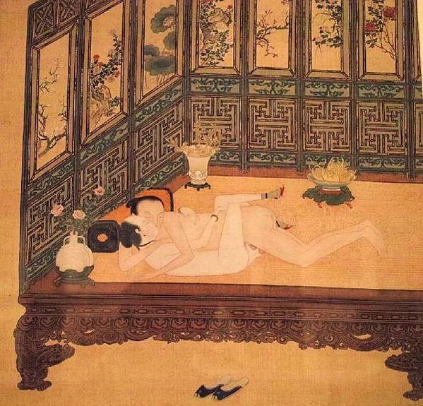 春宮圖/古代行房圖/殷奇《春宮圖冊》/A片/「妻不如妾，妾不
