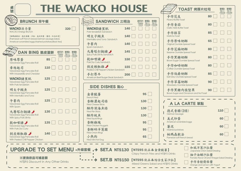 [台北-中正]台電大樓站神秘早午餐怪咖屋THE WACKO 