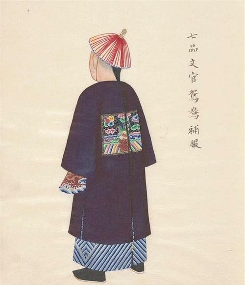 清日早期台灣的婚禮-新郎禮服本為正七品官的官服，使用時須繳納