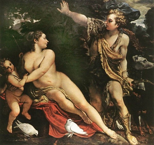 維納斯和亞當尼斯及邱比特 Venus, Adonis and Cupid_阿尼巴爾_卡拉契 Annibale Carracci.jpg