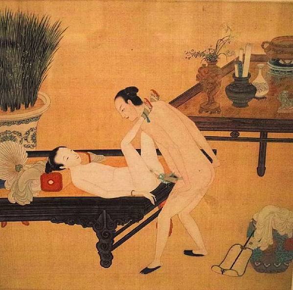 春宮圖/古代行房圖/殷奇《春宮圖冊》/A片/「妻不如妾，妾不