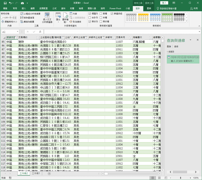 Excel-取得CVS、XML、JSON格式的開放資料(Open Data)檔案並在Excel編輯