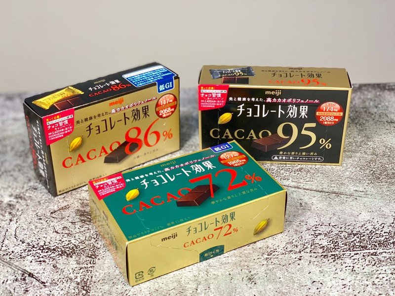 Meiji 明治 CACAO系列巧克力｜黑巧克力的多酚是紅酒4倍以上【神清氣爽大腦不卡卡】美麗好氣色，吃可可多酚為健康大大加分！