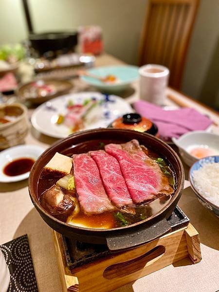 台北喜來登 台北旅遊 台北美食 日本料理 桃山 小田和牛 壽喜燒