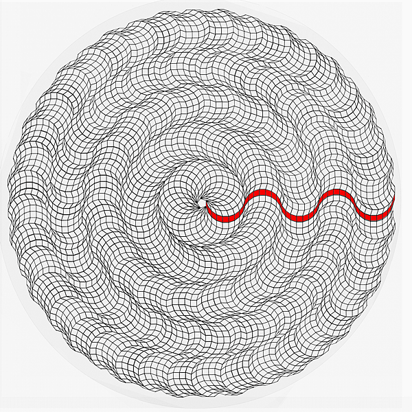 Aperiodic Cell of infinite siz