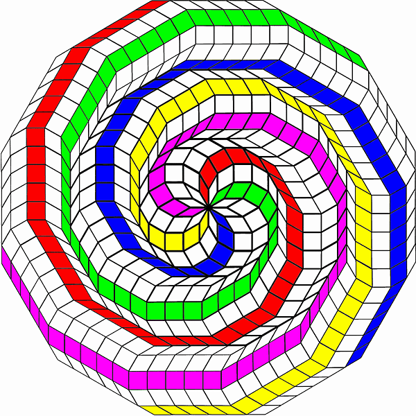 Aperiodic Cell of infinite siz