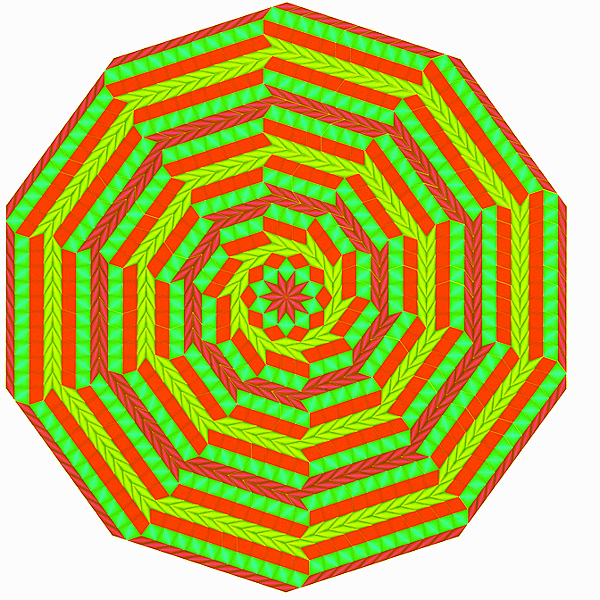 Aperiodic Cell of infinite siz