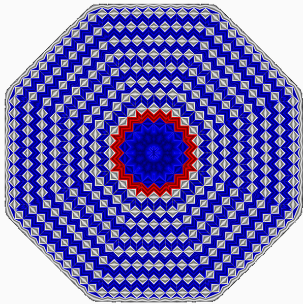 Aperiodic Cell of infinite siz