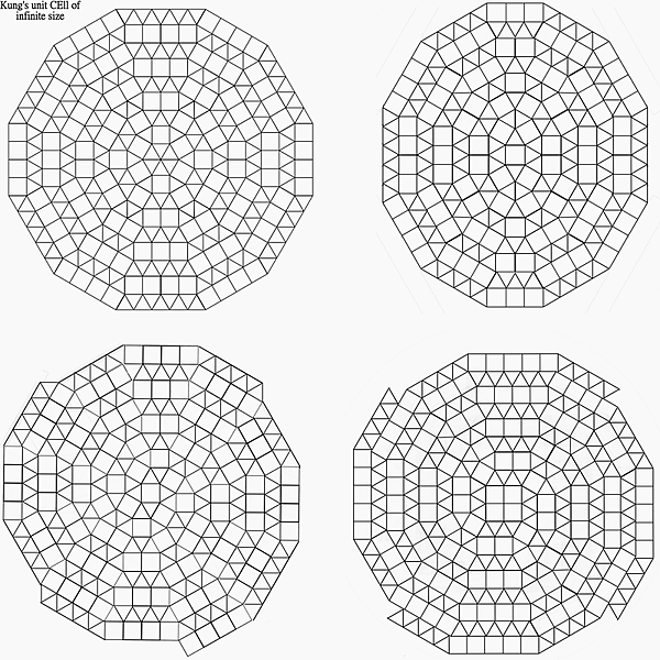 Aperiodic Cell of infinite siz