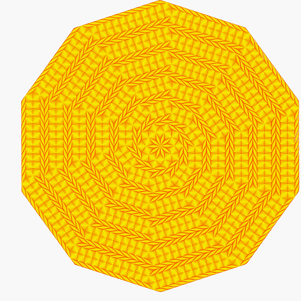 Aperiodic Cell of infinite siz