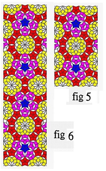 Four way symmetric  tiling and