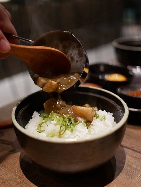 月見蟹膏干貝飯