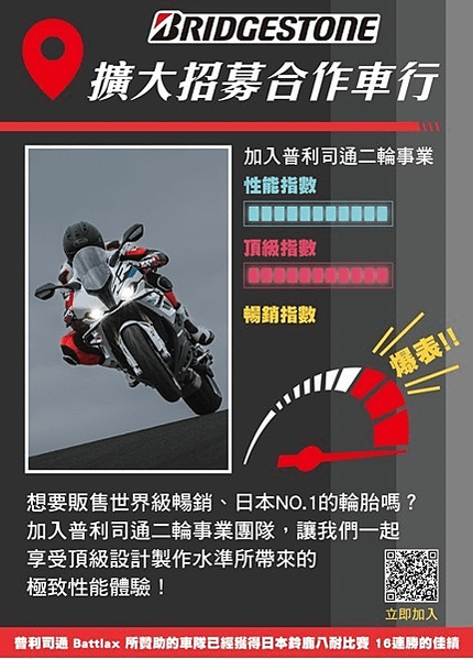 BRIDGESTONE 將以BATTLAX積極拓展台灣市場