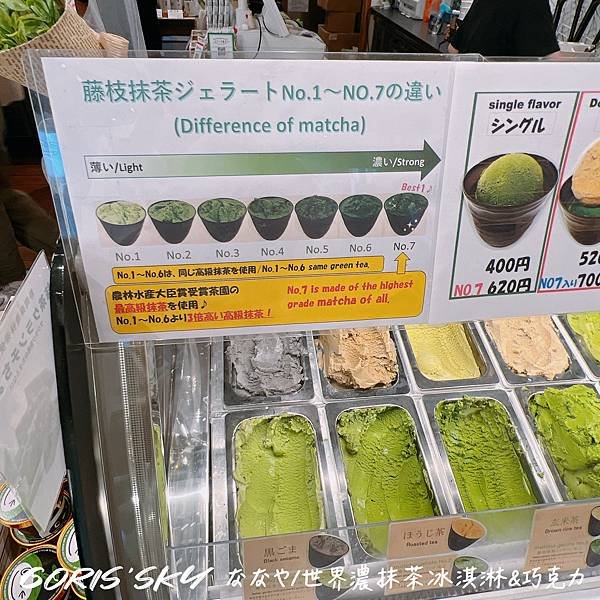 日本東京NANAYAななや青山店世界最濃抹茶冰淇淋、最濃抹茶