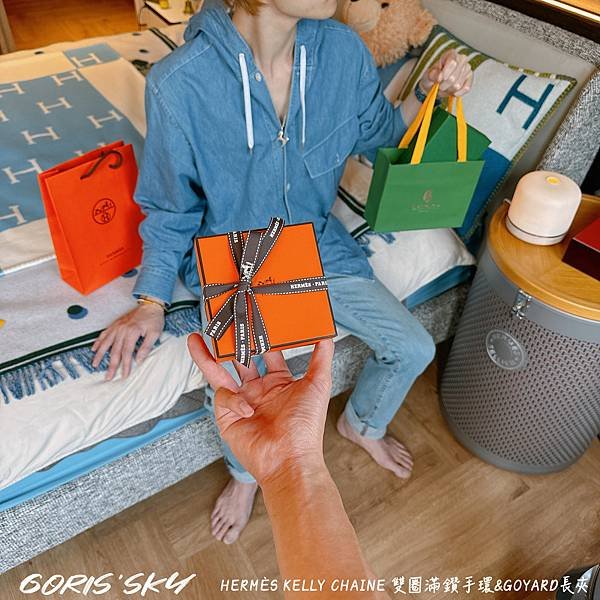 情人節禮物給他滿鑽的HERMES Kelly Chaine雙