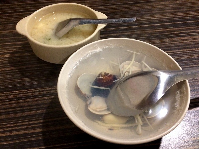 味噌湯、蛤仔湯