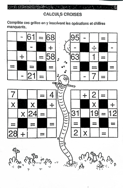 好玩的紙本數學遊戲（8-9歲）