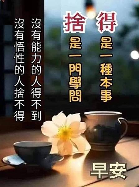 捨得 沒有悟性的人...