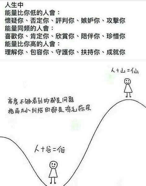 人生中能量比你低的人會：