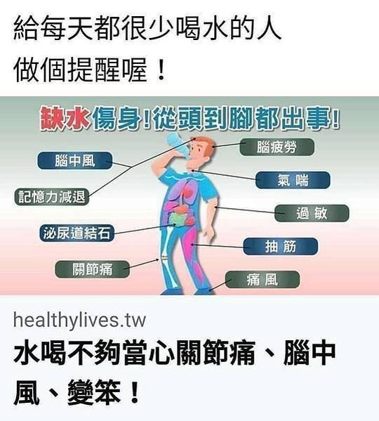 給每天都很少喝水的人 做個提醒喔！