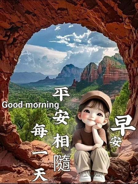 Good morning  每一天  平安相 隨  早安，人