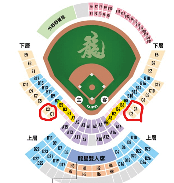 看味全龍@天母棒球場