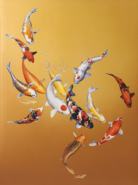 meissen kios carp painting