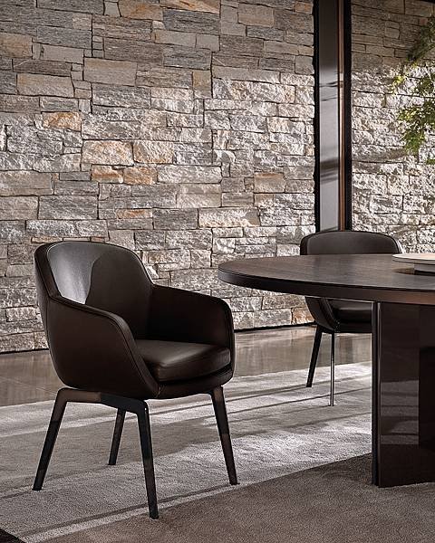 minotti Belt dining armchair_1