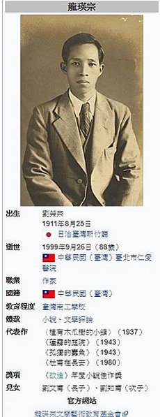 龍瑛宗文學館/龍瑛宗提及少時求學-1920年代北埔鄉木鐸會私