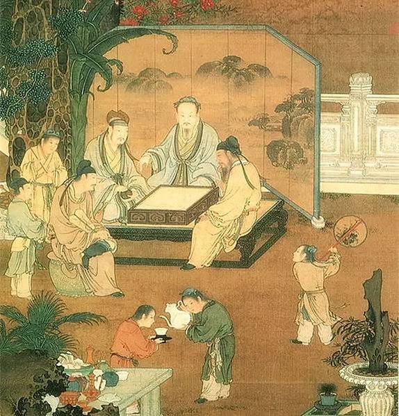 茶道包括茶藝、茶禮、茶境、修道四大要素/禪宗宗門因此將坐禪飲