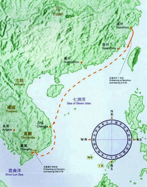 《真臘風土記》是元朝周達觀於 1295 前往柬埔寨考察所留下