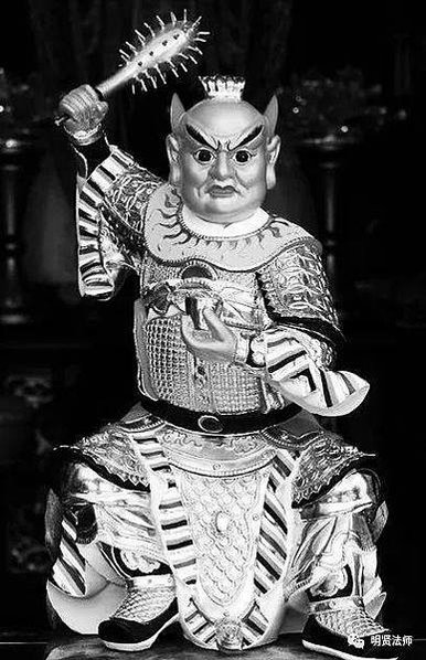 監齋菩薩（灶君）大聖緊那羅王菩薩「歌神」（歌樂神），即漢傳佛