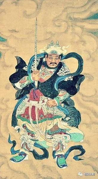 監齋菩薩（灶君）大聖緊那羅王菩薩「歌神」（歌樂神），即漢傳佛